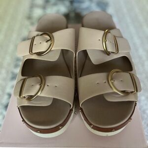 Chinese Laundry Surfs Up Buckle Slide Sandals